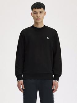 Fred Perry Crew Neck Sweatshirt, Black 184