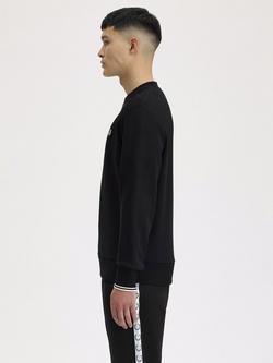 Fred Perry Crew Neck Sweatshirt - view 2, Black 184