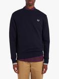Fred Perry Crew Neck Sweatshirt, Blue Navy 248
