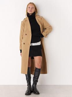 Whistles Riley Trench Coat, Neutral