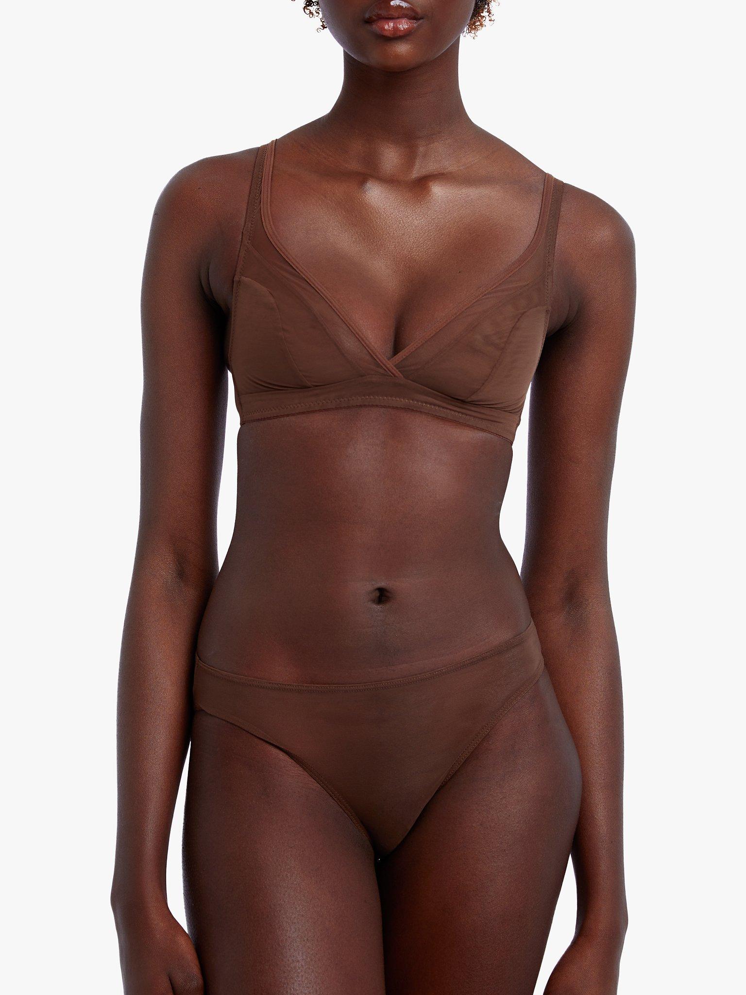 Nubian Skin Mesh Wireless Bra