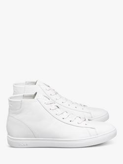 CLAE Bradley Mid-Top Leather Trainers - view 2, White