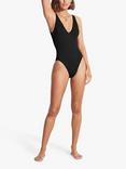 Seafolly Sea Dive Deep V-Neck One Piece Swimsuit