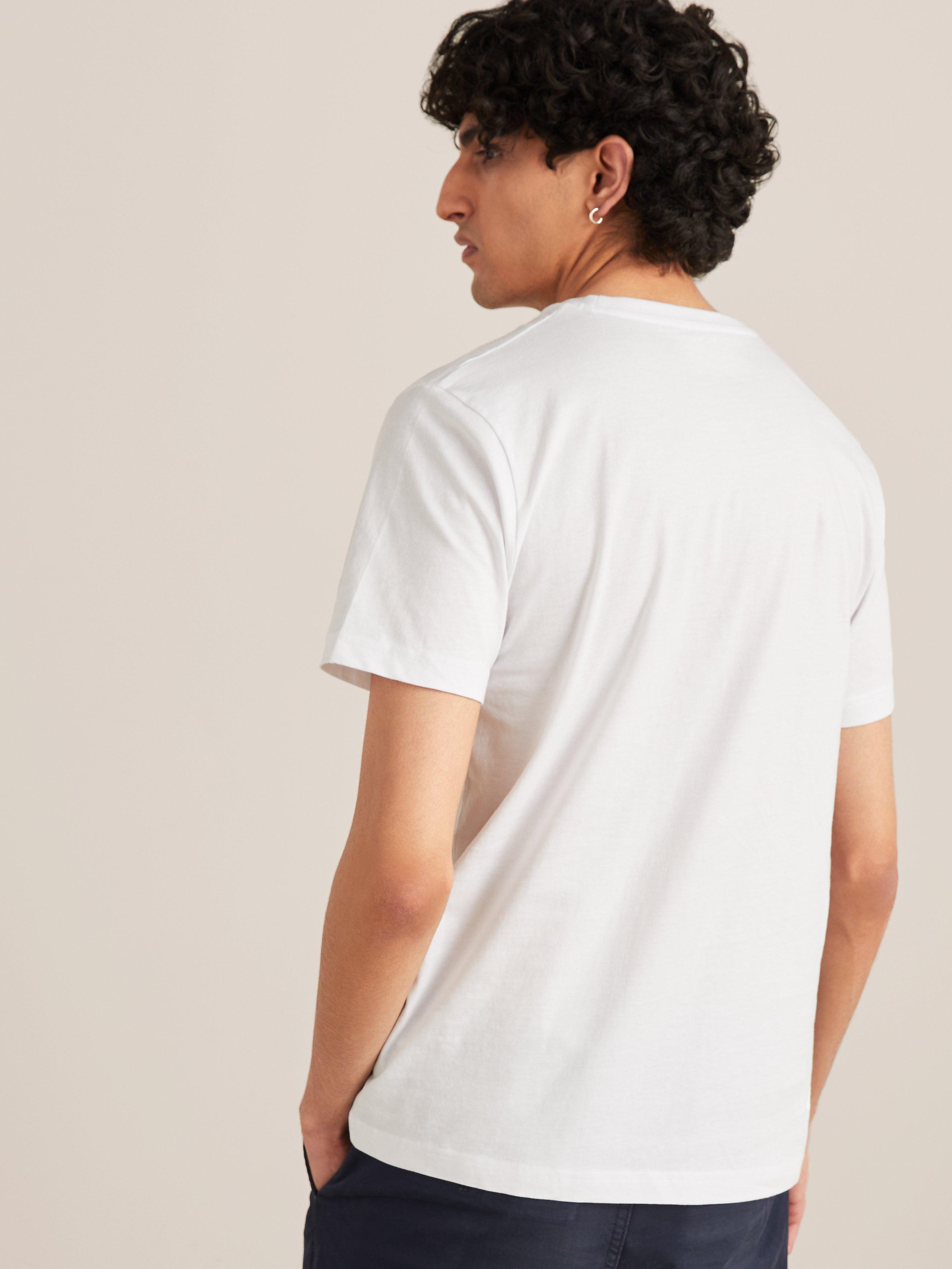 Product image 2 of 8, which shows John Lewis Cotton T-Shirt, Pack of 3, White, S