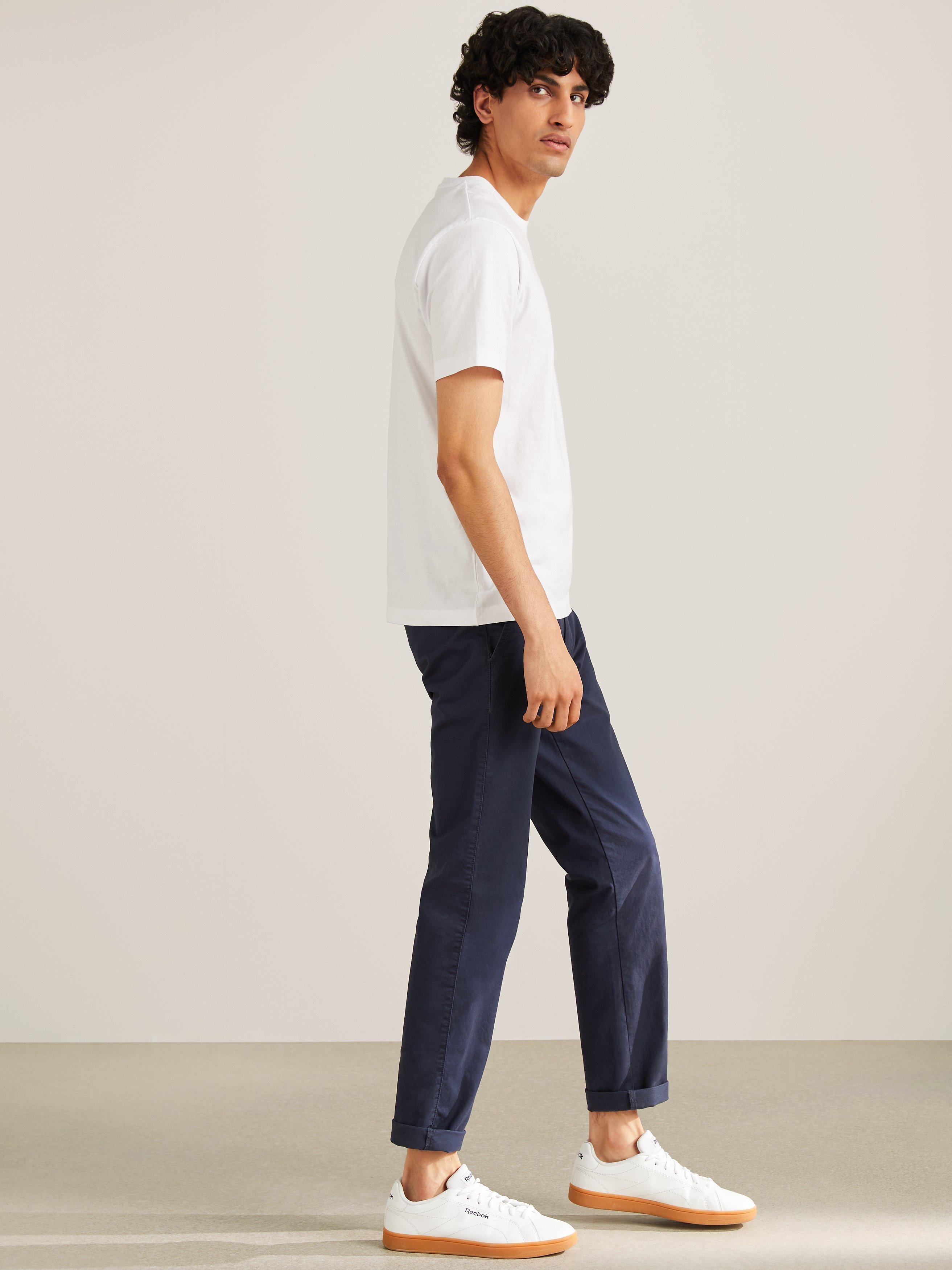 Product image 3 of 8, which shows John Lewis Cotton T-Shirt, Pack of 3, White, S