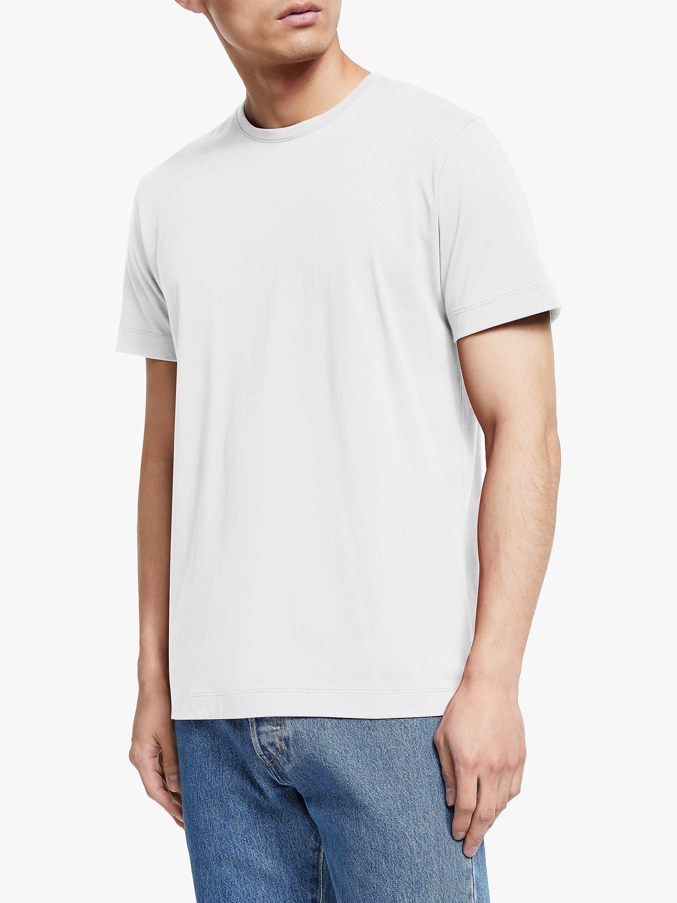 Product image 7 of 8, which shows John Lewis Cotton T-Shirt, Pack of 3, White, S
