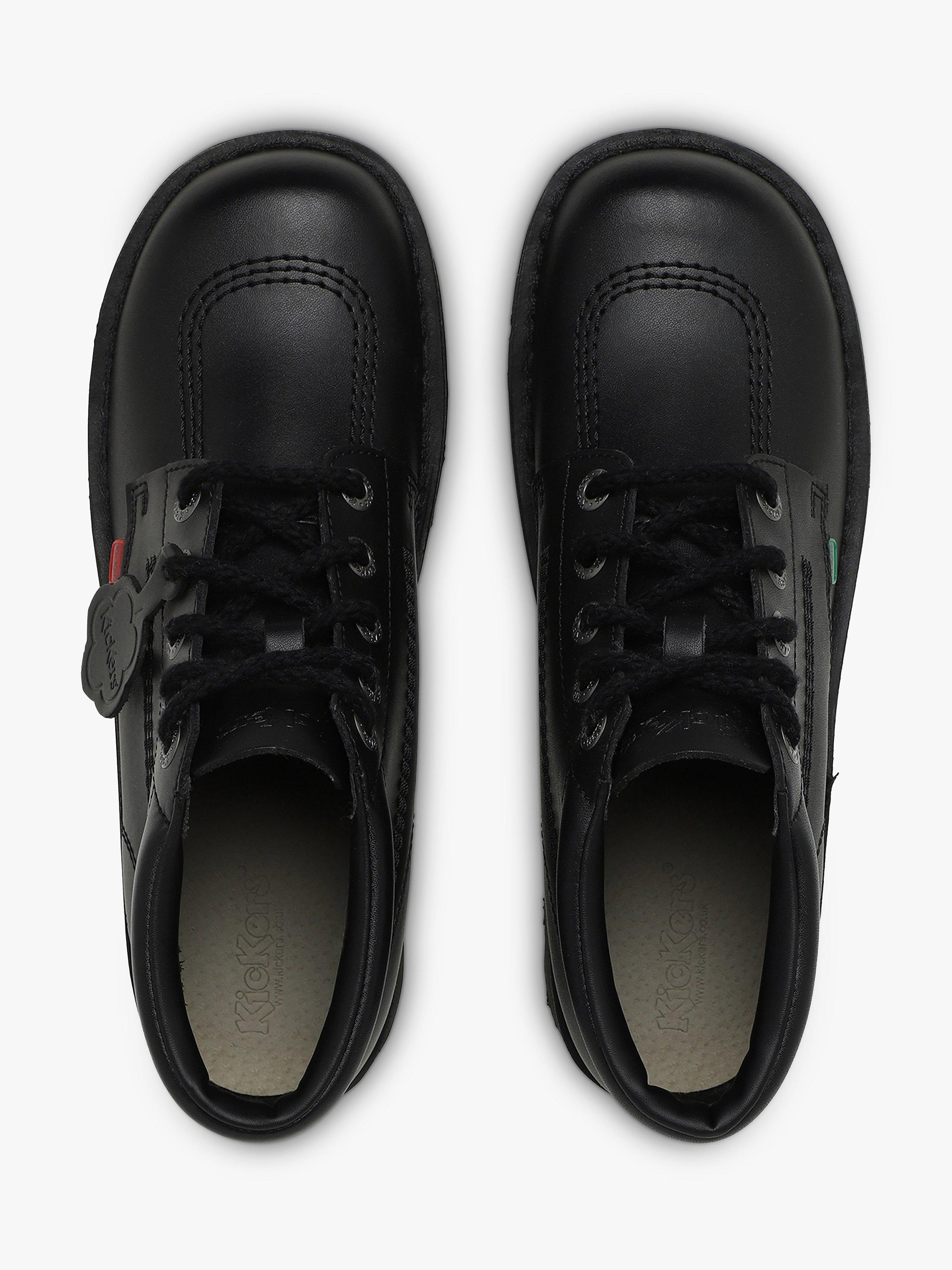 Product image 4 of 7, which shows Kickers Kids' Kick Hi Zip Leather Boots, Black, EU30