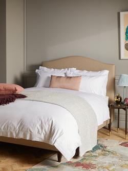 John Lewis Evelyn 200 Thread Count Pure Cotton Percale Scallop Bedding - view 2, White