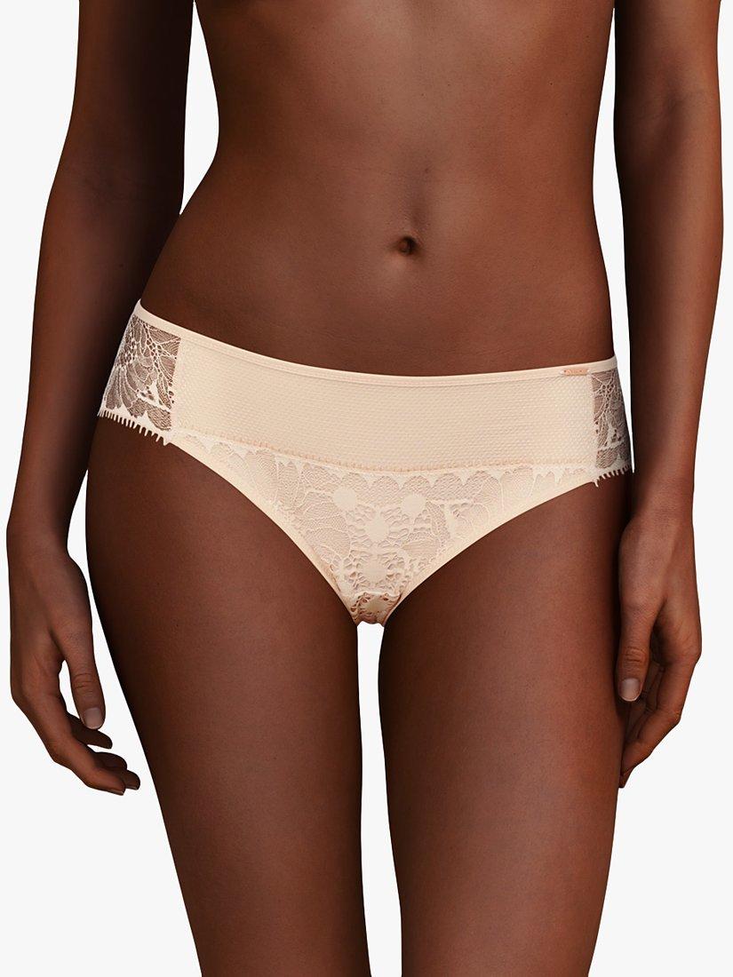 Product image 1 of 3, which shows Chantelle Day To Night Bikini Knickers, Golden Beige, S