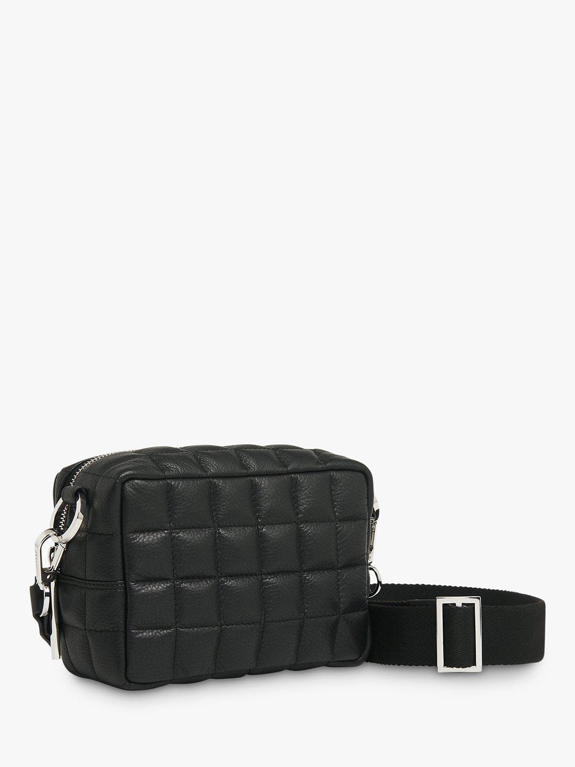 Whistles Quilted Bibi Crossbody Bag, Black
