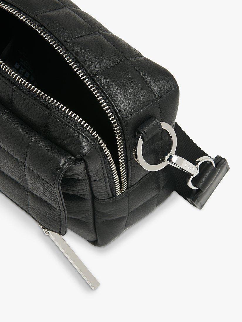 Whistles Quilted Bibi Crossbody Bag, Black