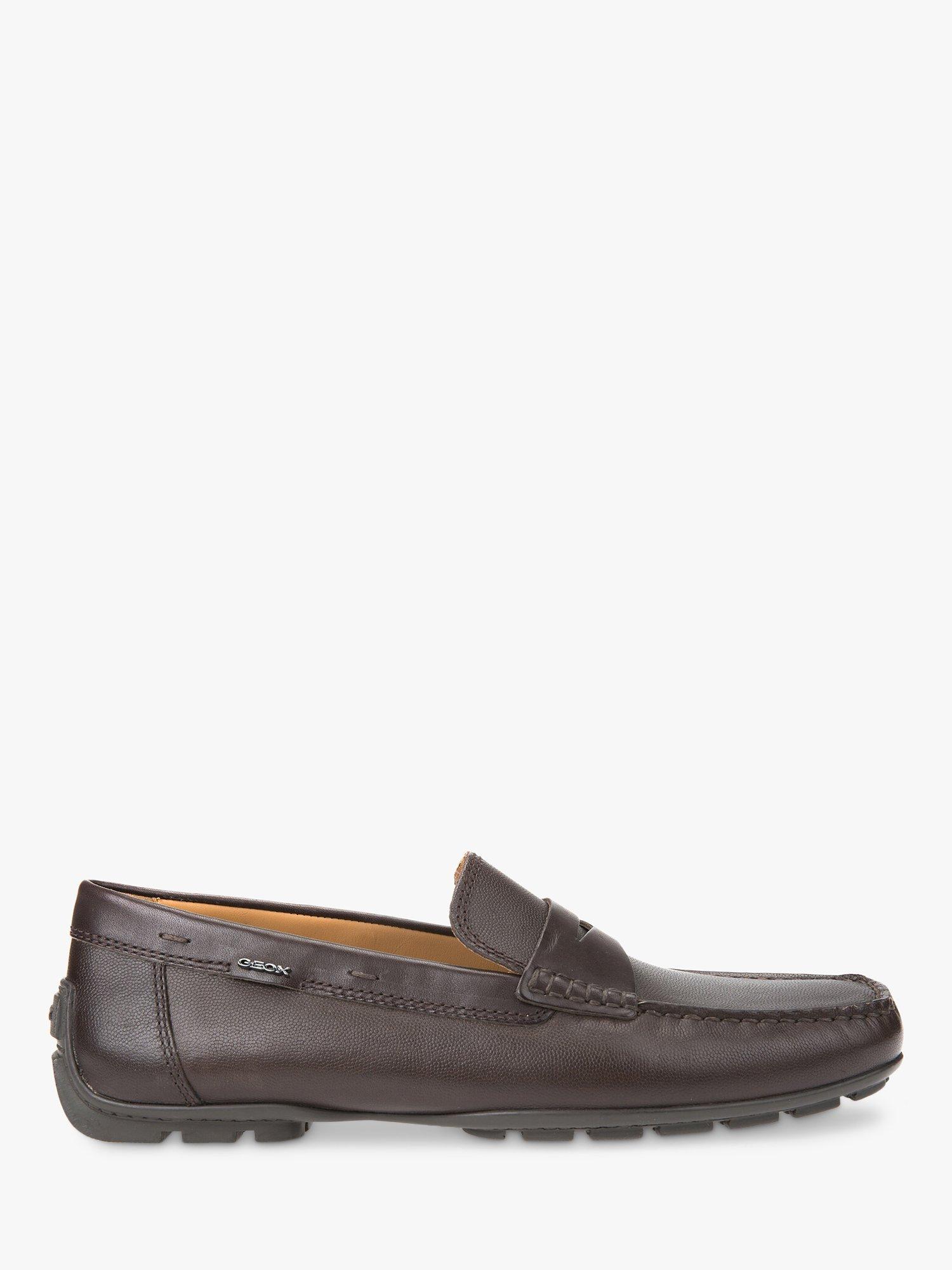 Geox Moner 2fit Man Leather Loafers, Chocolate