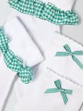 John Lewis Children's Gingham Trim Socks, Pack of 5