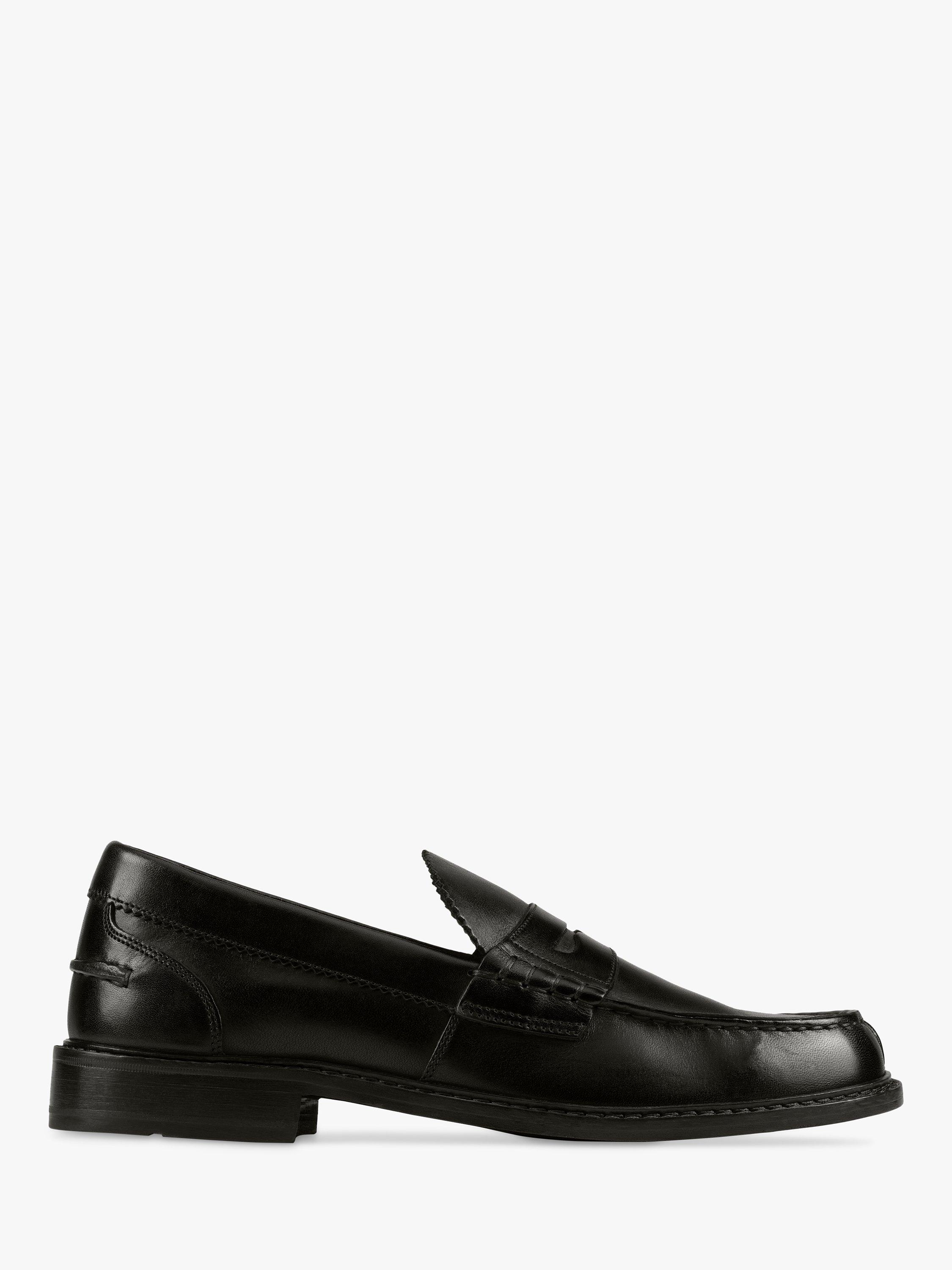 Clarks Oliver Leather Penny Loafers Black