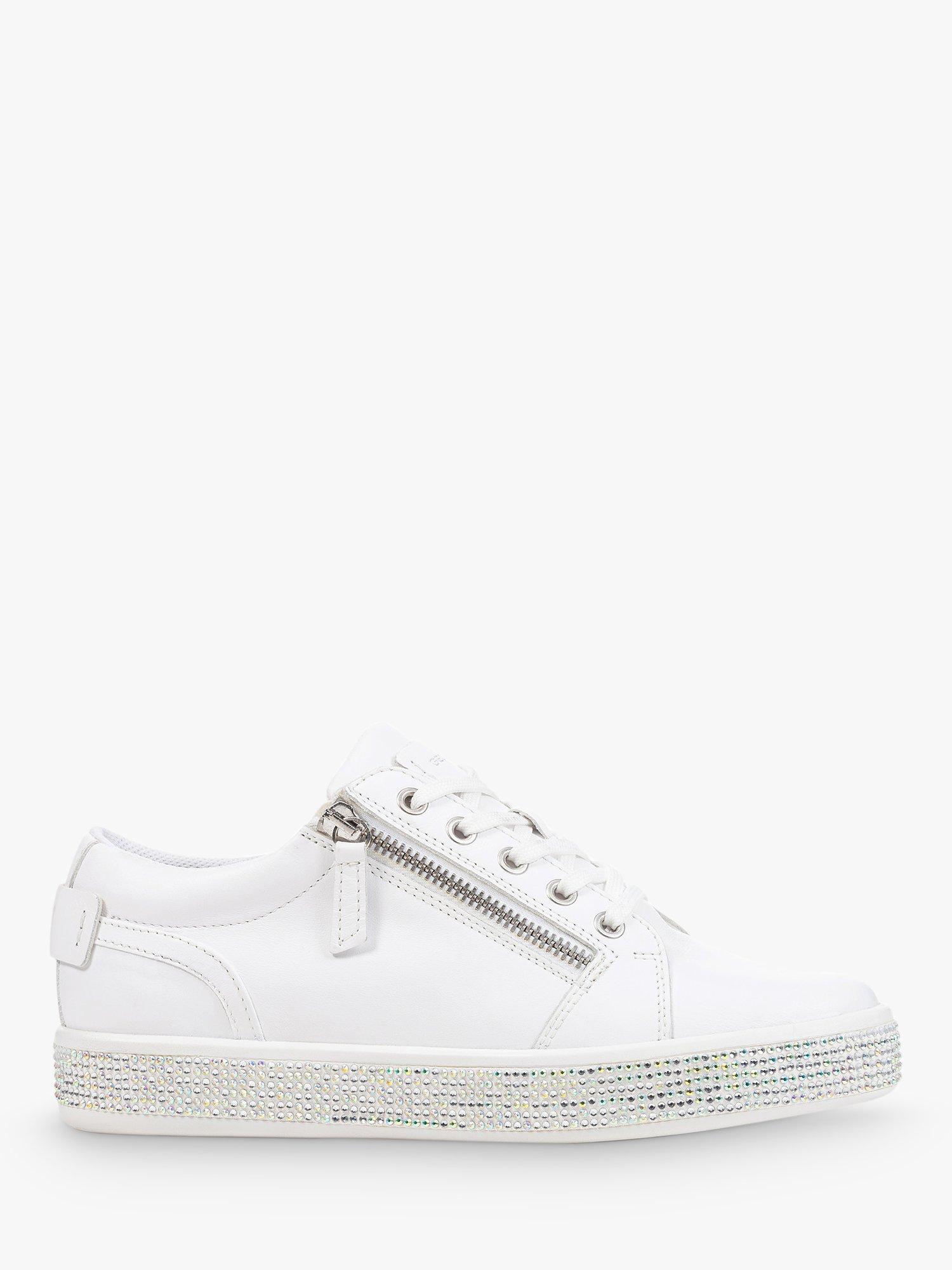 Geox Leelu Zip Detail Trainers, White