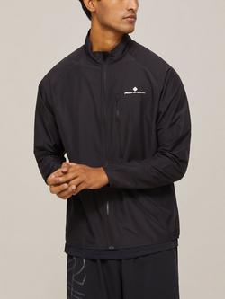 Ronhill Core Men's Water Resistant Running Jacket, All Black