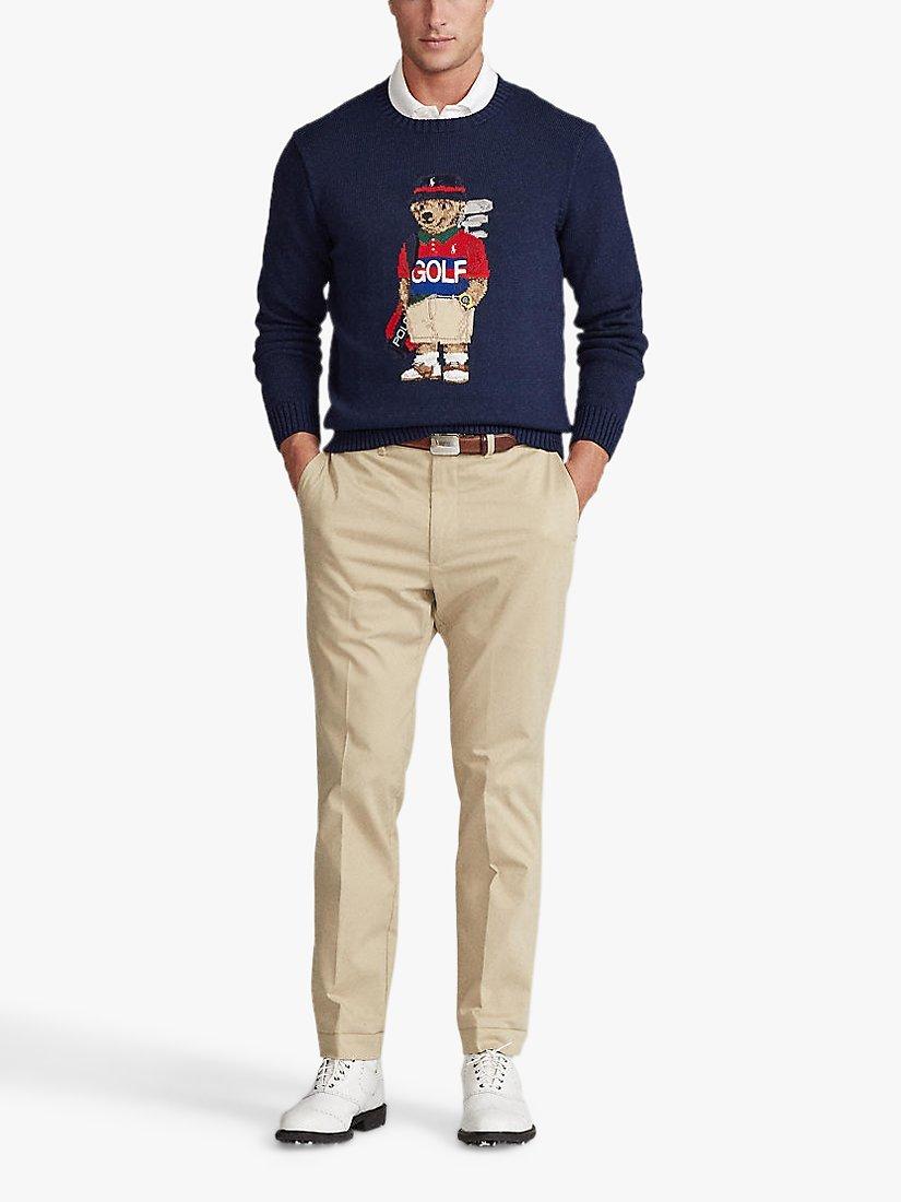 Polo Ralph Lauren Golf Bear Jumper, French Navy