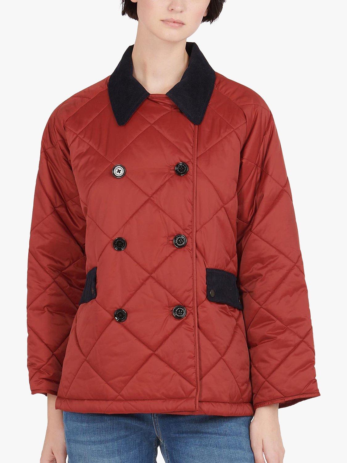 Double breasted quilted jacket clearance