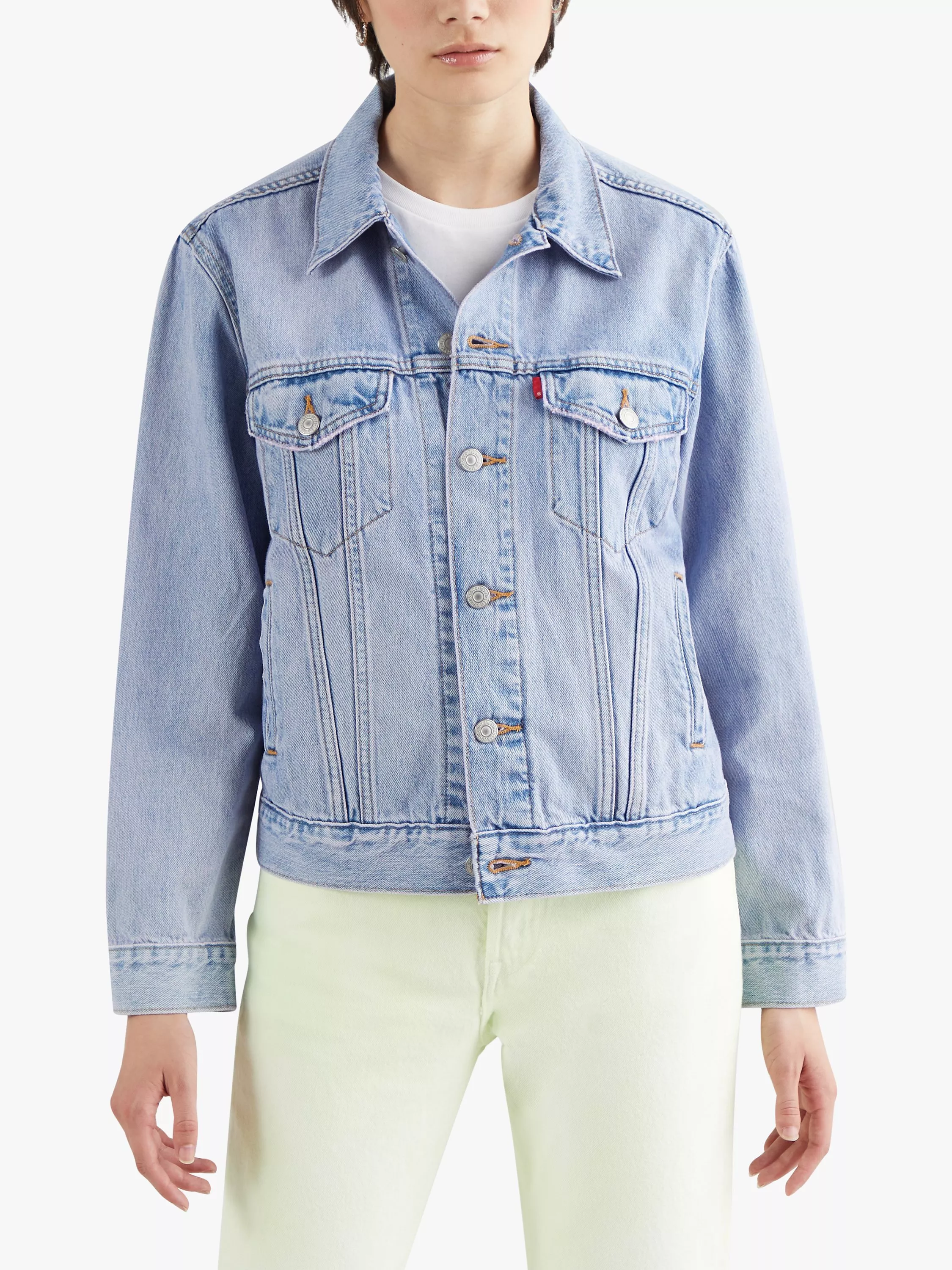 Levis fashion ex boyfriend denim trucker jacket