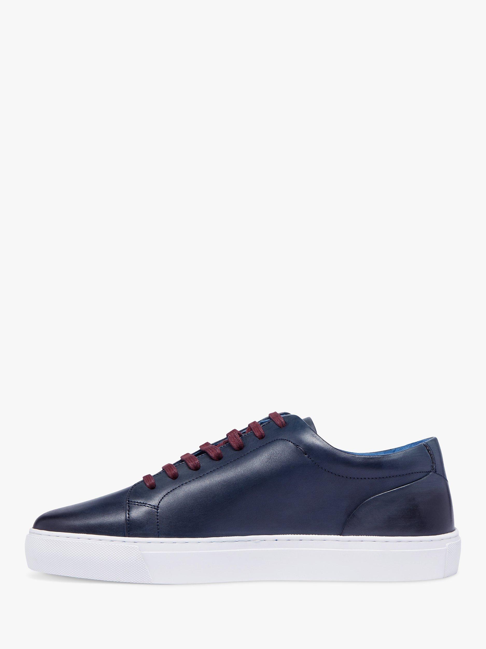 Oliver Sweeney Hayle Leather Trainers, Navy, 7