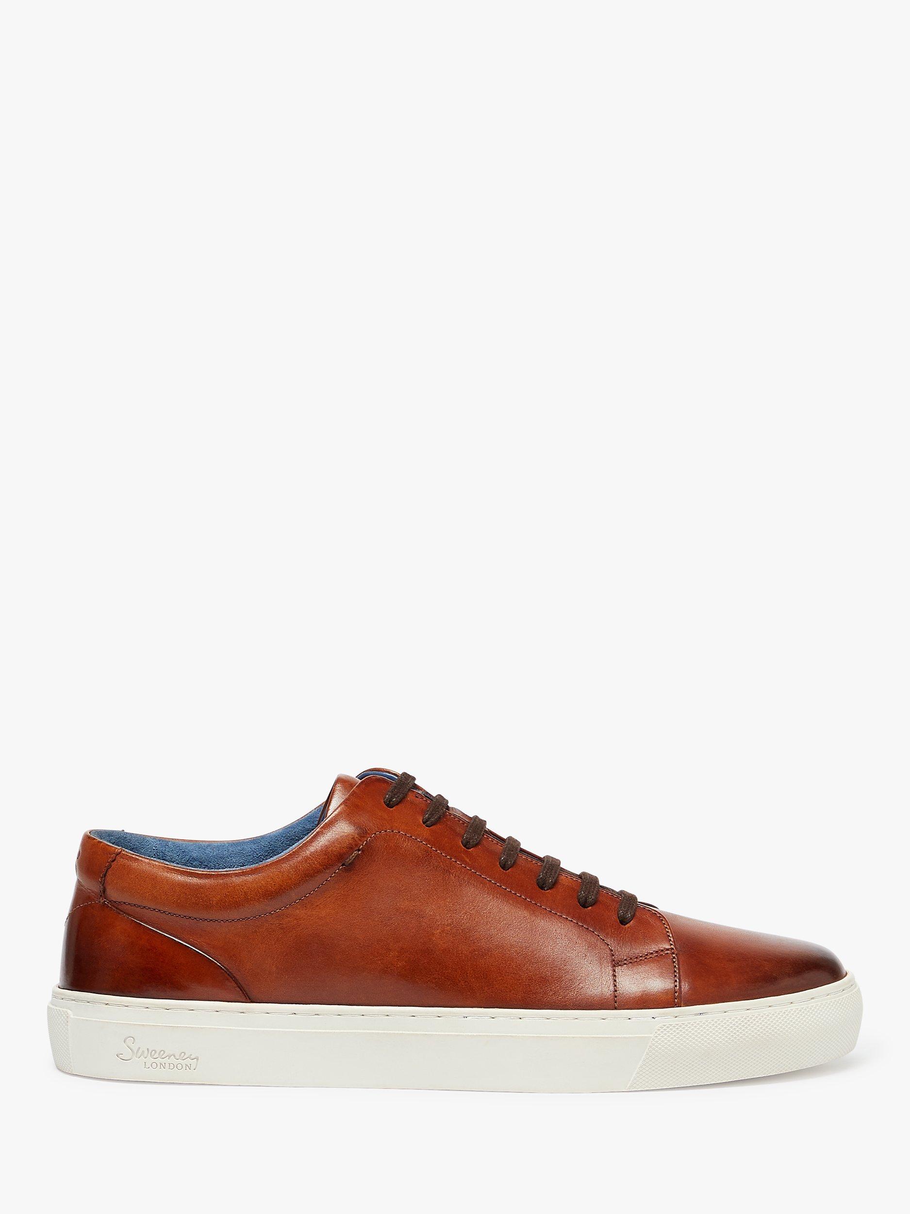 Oliver Sweeney Hayle Leather Trainers, Cognac, 10