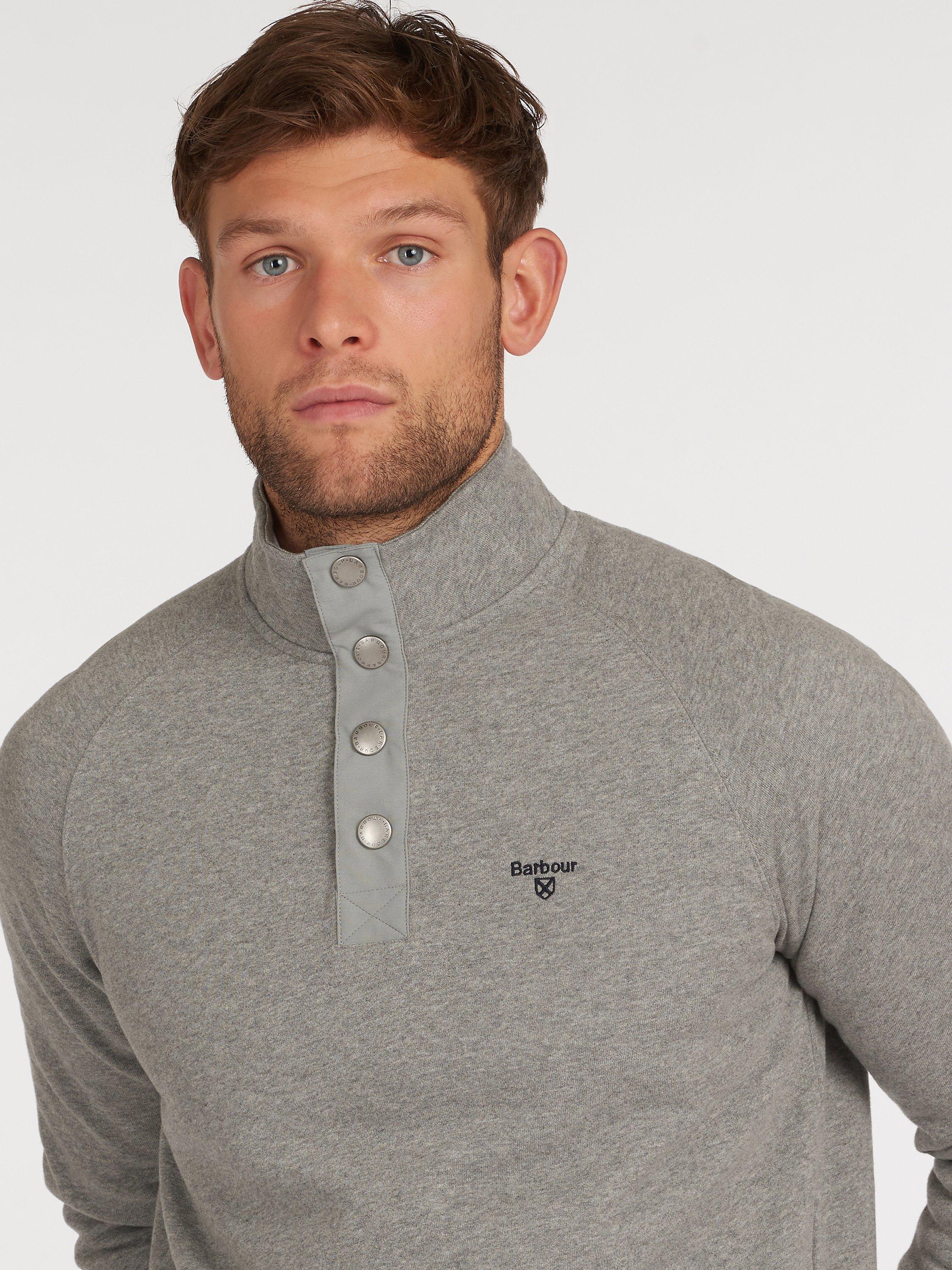 Barbour Raglan Half Snap Button Jumper