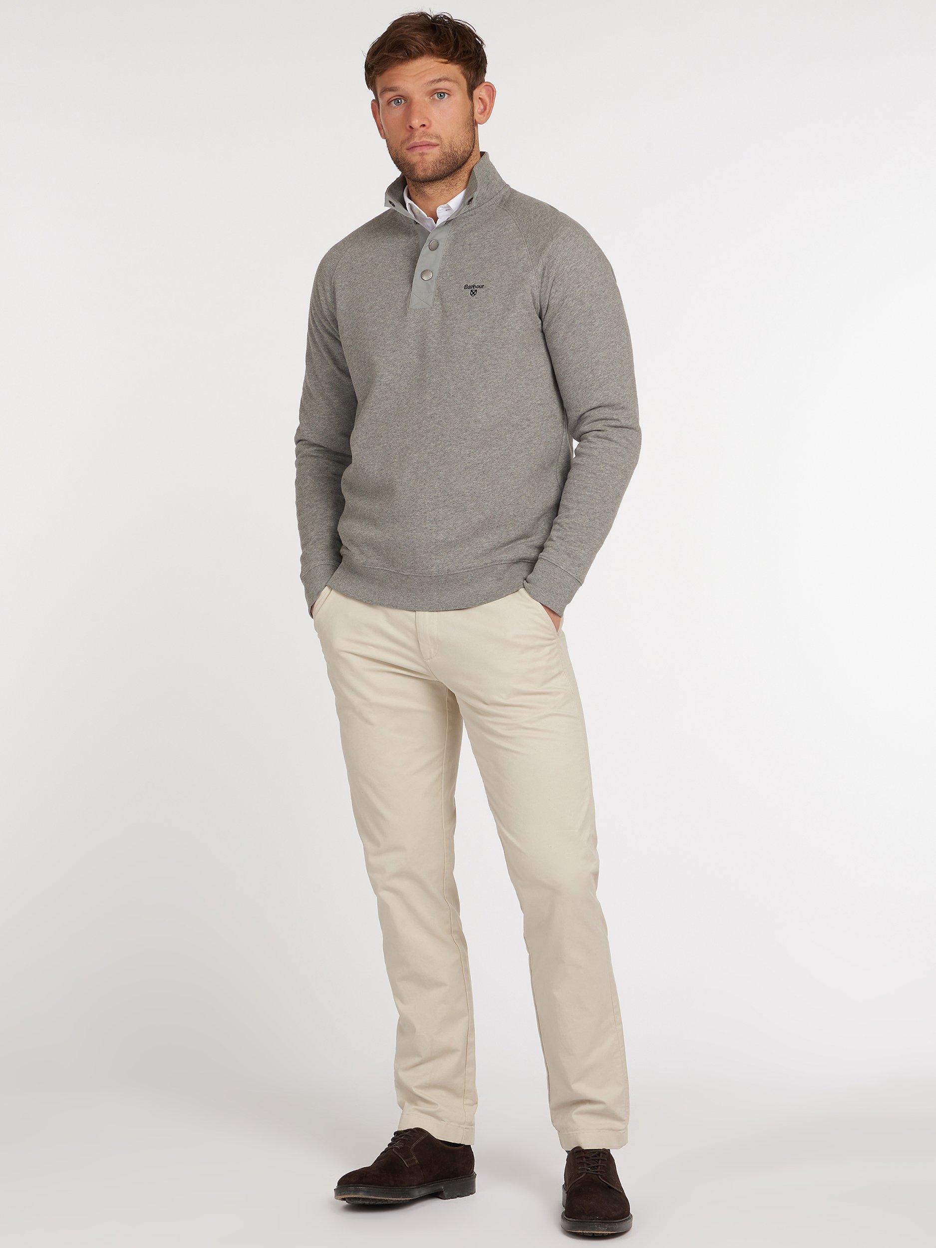 Barbour Raglan Half Snap Button Jumper