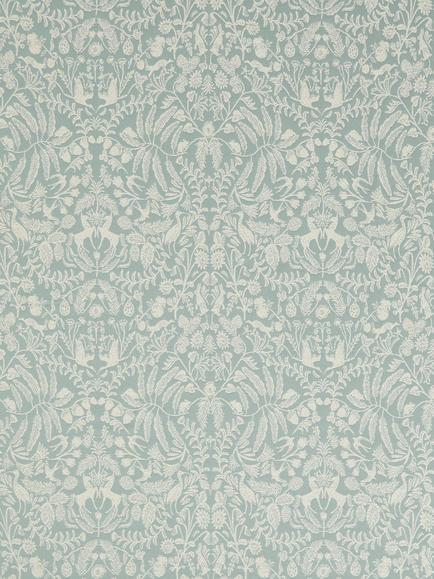 John Lewis Woodland Fable Weave Pair Lined Pencil Pleat Curtains - view 2, Sage