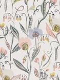 John Lewis Pea Blossom Print Pair Blackout/Thermal Lined Eyelet Curtains, Multi