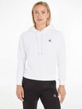 Calvin Klein Jeans Embroidered Logo Hoodie, Bright White