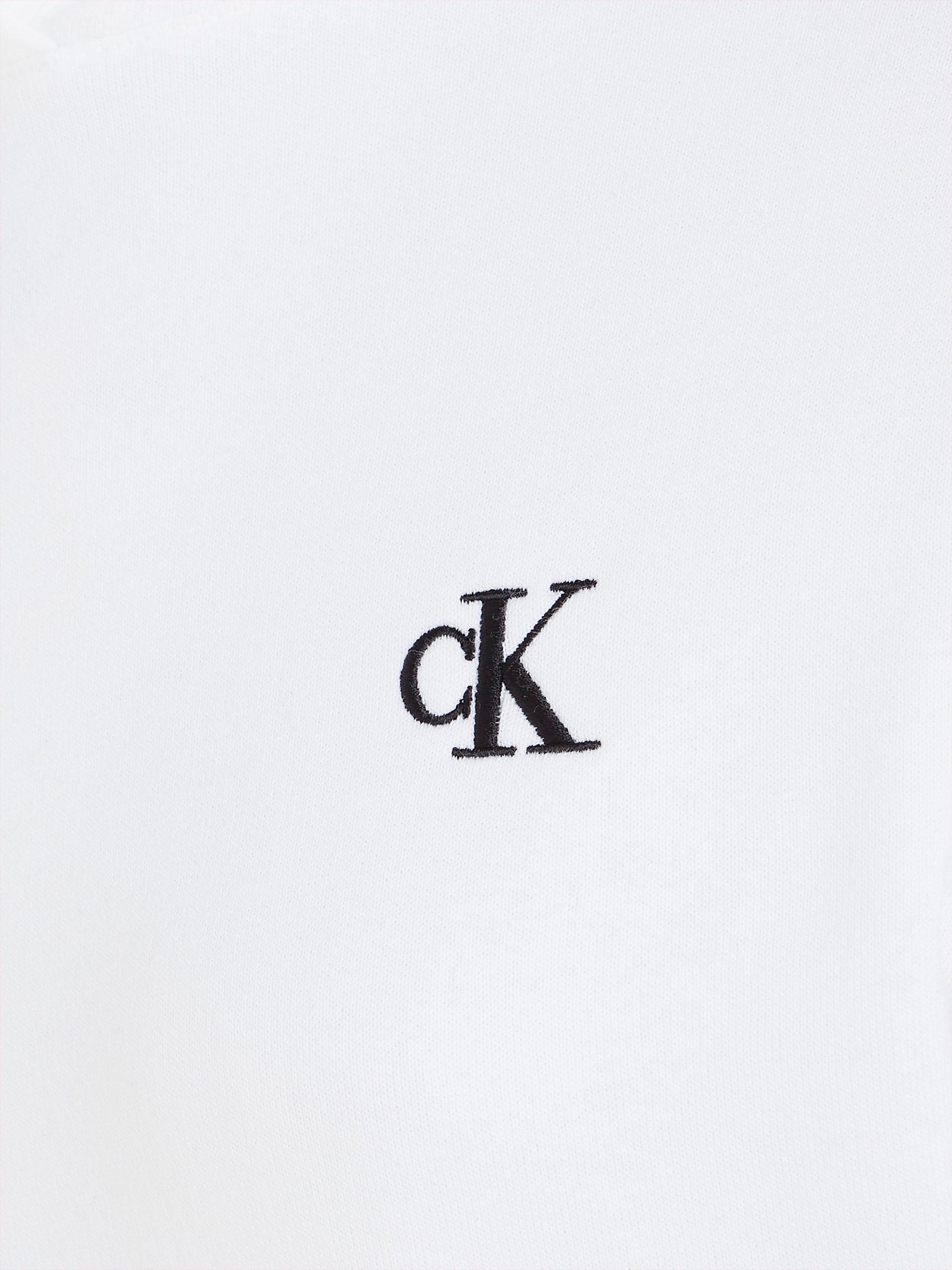 Product image 5 of 5, which shows Calvin Klein Jeans Embroidered Logo Hoodie, Bright White, XS
