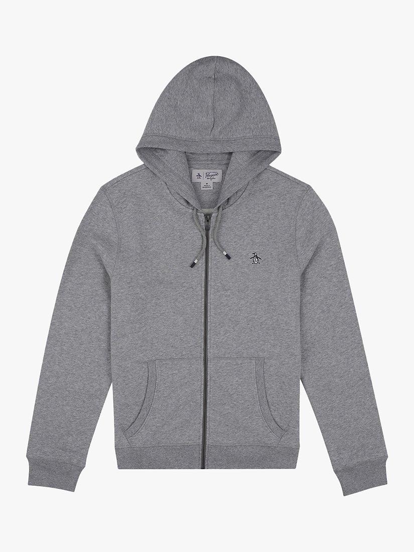 Original Penguin Sticker Pete Zip Through Hoodie