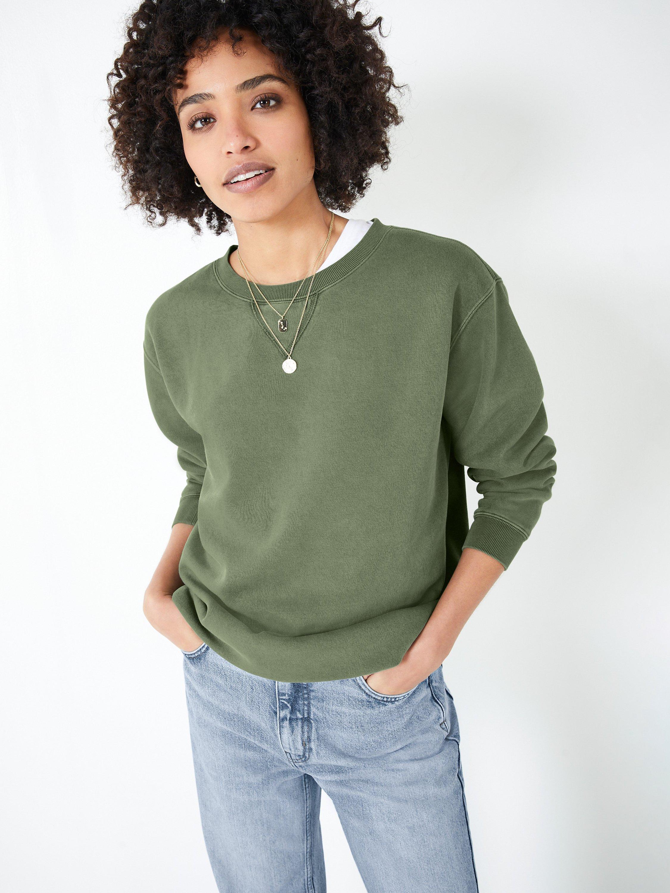 HUSH Dani Sweatshirt, Khaki