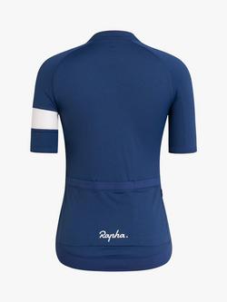 Rapha Core Jersey Short Sleeve Cycling Top - view 2, Navy Marl