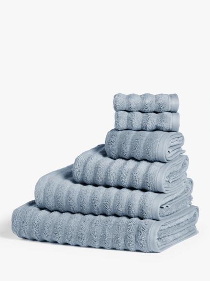John Lewis Luxury Spa Towels containing TENCEL™ Modal, Pacific