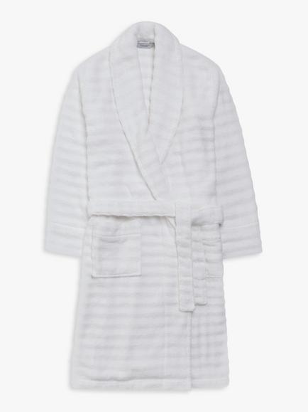 John Lewis Luxury Spa Unisex Bath Robe, White