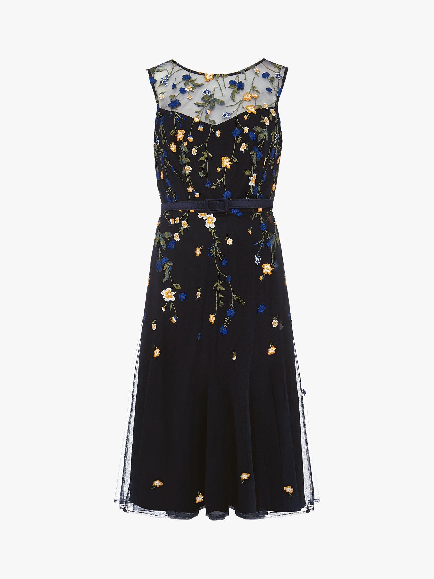 Phase Eight Esmarelda Dress, Navy/Multi, 18