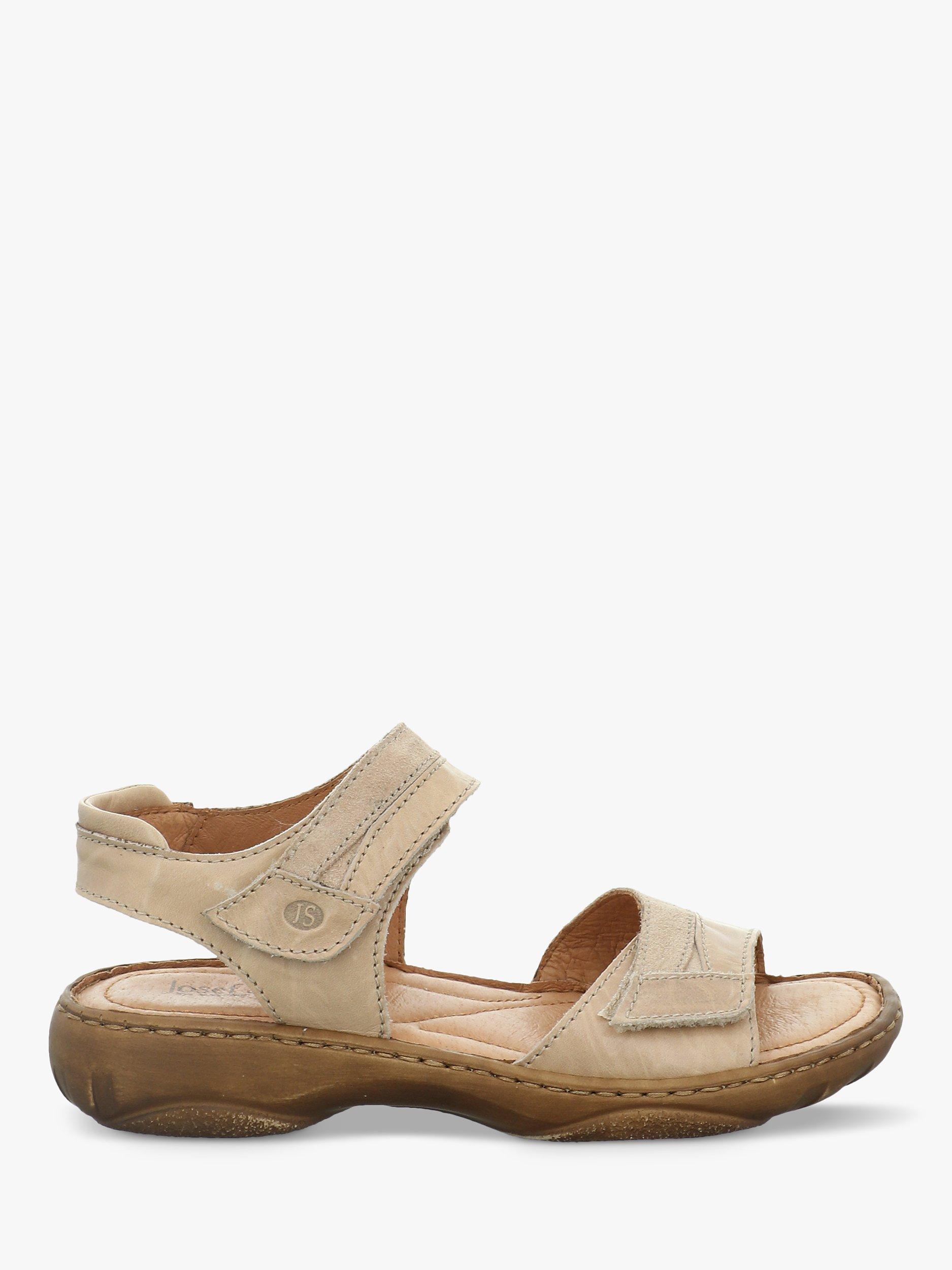 Product image 1 of 5, which shows Josef Seibel Debra 19 Leather Flatform Sandals, Beige, 3