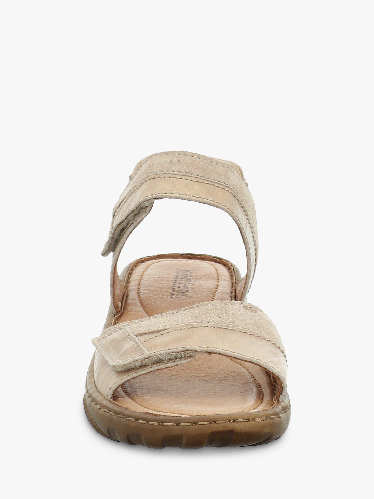 Product image 4 of 5, which shows Josef Seibel Debra 19 Leather Flatform Sandals, Beige, 3
