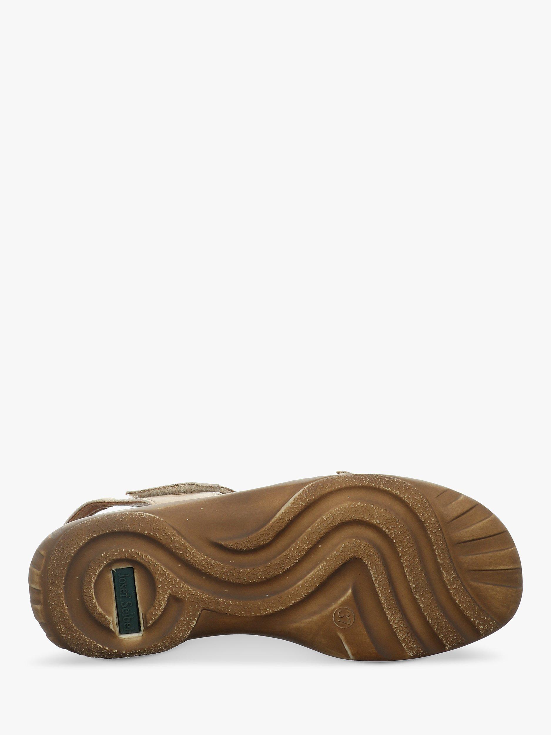 Product image 5 of 5, which shows Josef Seibel Debra 19 Leather Flatform Sandals, Beige, 3