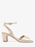 Whistles Emerson Block Heel Sandal, Gold