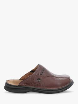 Josef Seibel Klaus Leather Slip On Mules, Brown