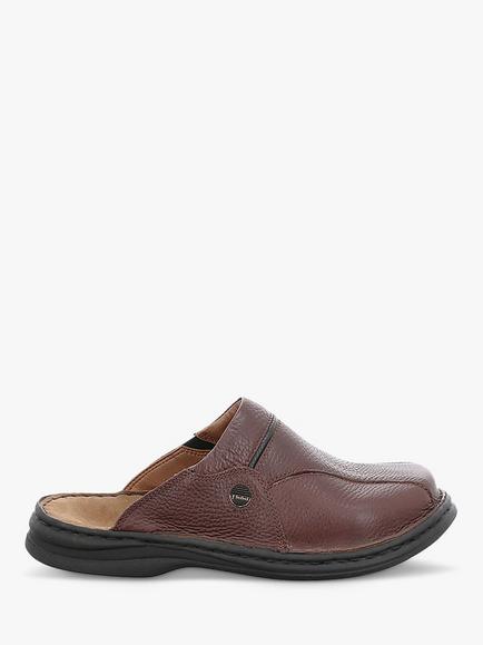 Josef Seibel Klaus Leather Slip On Mules - view 2, Brown
