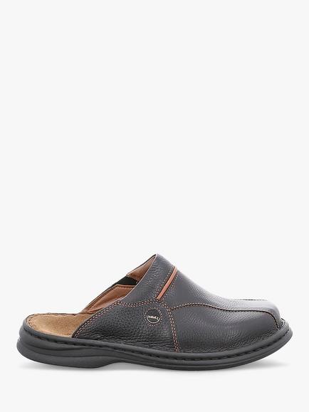 Josef Seibel Klaus Leather Slip On Mules, Black