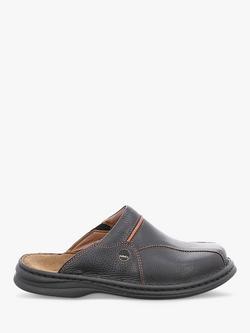 Josef Seibel Klaus Leather Slip On Mules - view 2, Black