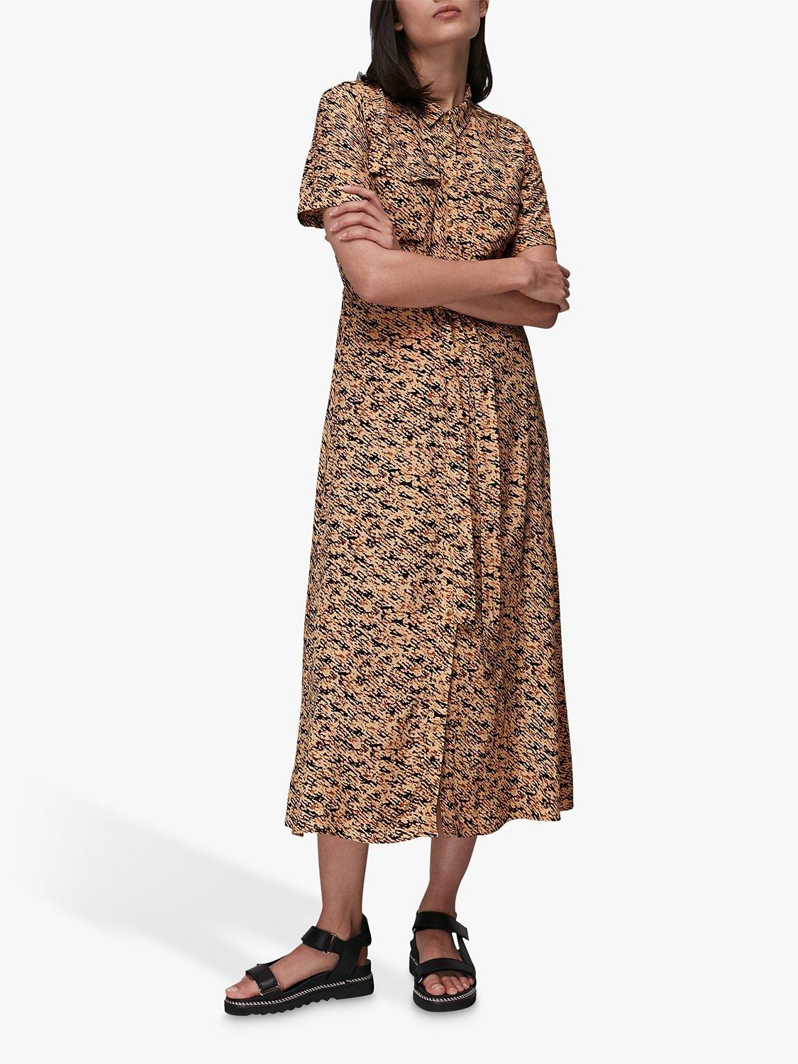 Whistles Bark Print Shirt Dress, Multi