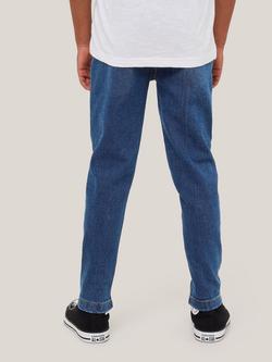 John Lewis Boys' Mid Wash Skinny Fit Denim Jeans - view 2, Mid Blue