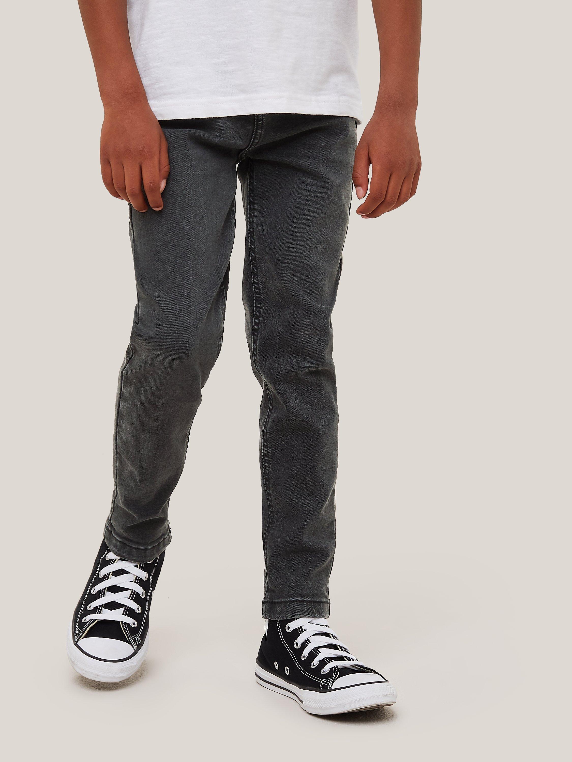 John Lewis Boys' Skinny Denim Jeans, Black
