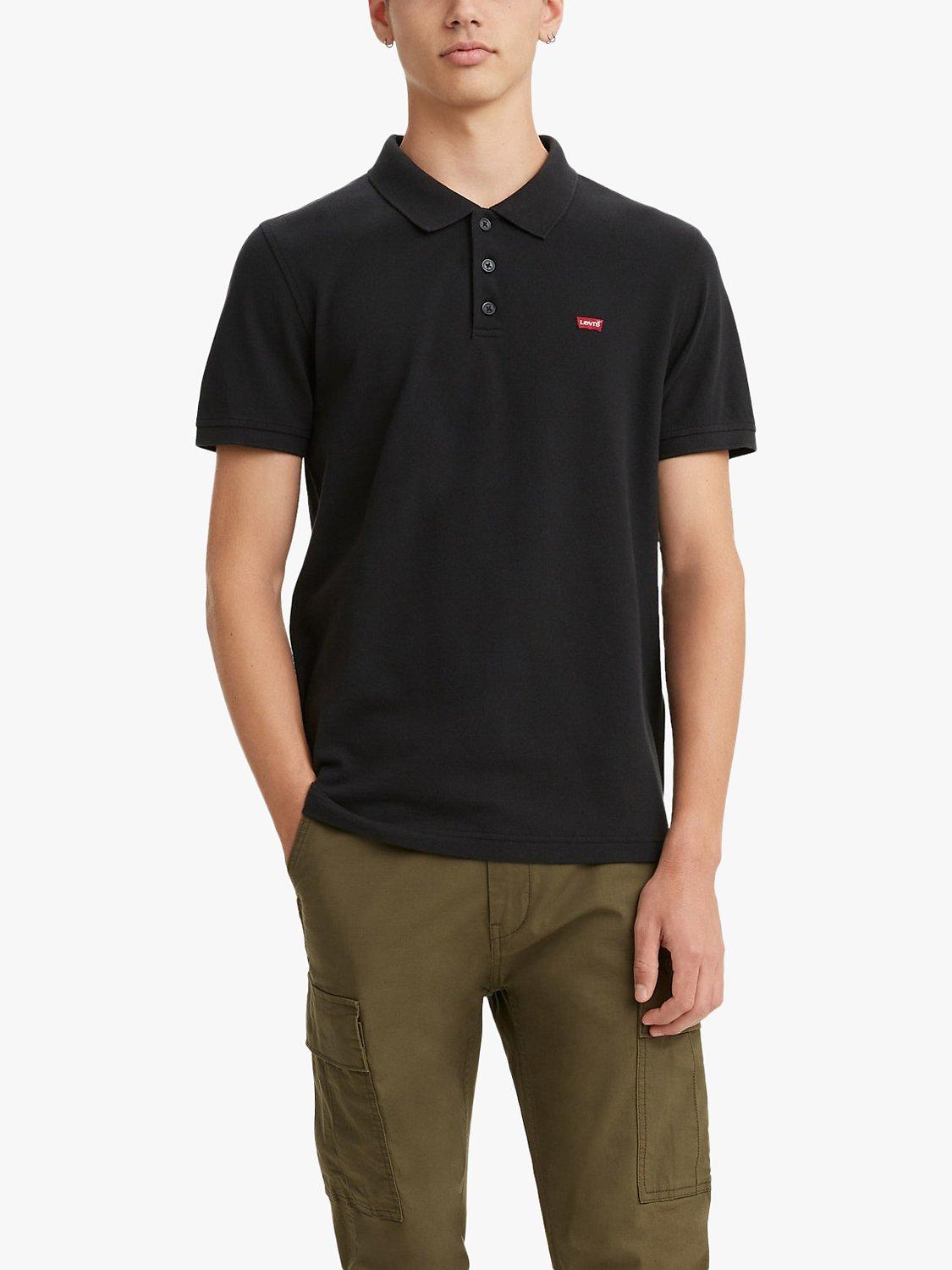 Levi's Short Sleeve Polo Top, Mineral Black