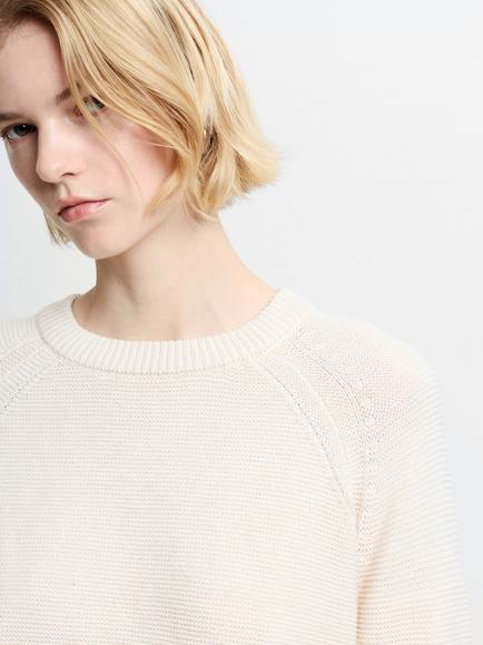 French Connection Lilly Mozart Crew Neck Jumper - view 2, Oatmeal Melange